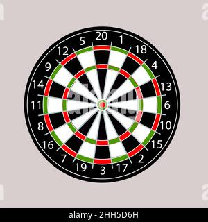 Darts vector on gray background Stock Vector