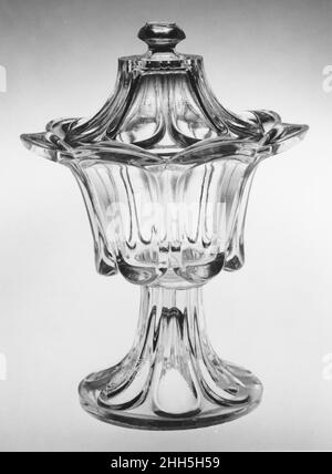 Sugar Bowl ca. 1845–65 American. Sugar Bowl. American. ca. 1845–65. Glass. Probably made in New England, United States Stock Photo