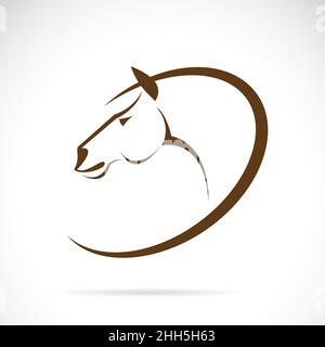 Vector of horse design on white background. Easy editable layered vector illustration. Stock Vector