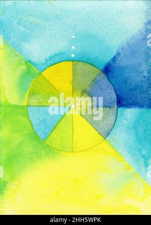 Abstract pattern on multi colored background Stock Photo