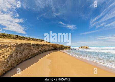 Sherbrook River Beach in Port Campbell National Park Stock Photo