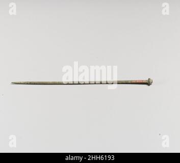 Pin Roman. Pin  250638 Roman, Pin, Bronze, Other: 4 1/4 in. (10.8 cm). The Metropolitan Museum of Art, New York. Rogers Fund, 1917 (17.230.111) Stock Photo