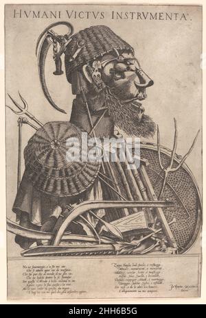 Instruments of Human Sustenance (Humani Victus Instrumenta): Agriculture after 1569 In the manner of Giuseppe Arcimboldo Italian. Instruments of Human Sustenance (Humani Victus Instrumenta): Agriculture  367503 Stock Photo