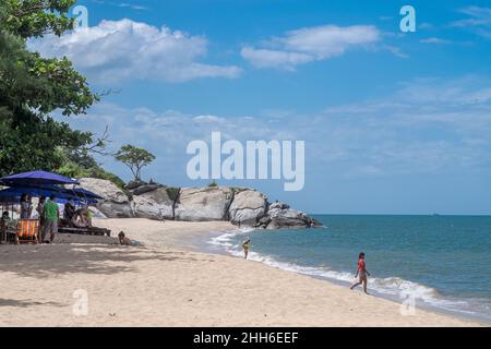 Sai Noi Beach in Khao Tao south of Hua Hin, Thailand Stock Photo