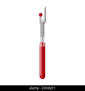 Sewing seam ripper color icon. Stitch unpicking tool. Isolated vector  illustration Stock Vector Image & Art - Alamy