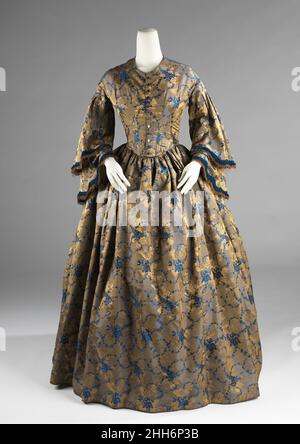 Afternoon dress, 1850-55, American, Medium: silk Stock Photo - Alamy