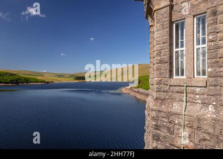 Craig Goch dam, Elan Valley, Powys, Wales Stock Photo