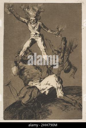 Plate 56 from 'Los Caprichos':To rise and to fall (Subir y bajar.) 1799 Goya (Francisco de Goya y Lucientes) Spanish. Plate 56 from 'Los Caprichos':To rise and to fall (Subir y bajar.)  334183 Stock Photo