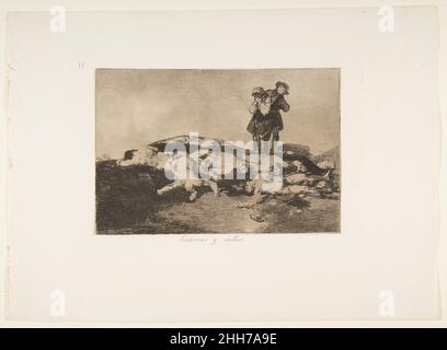 Plate18 from 'The Disasters of War' (Los Desastres de la Guerra): 'Bury ...