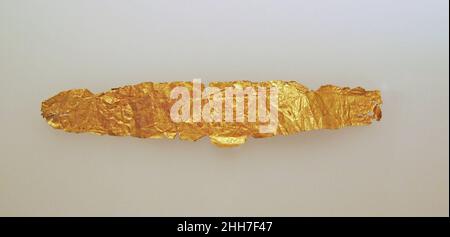 Gold leaf frontlet (band for forehead). Culture: Cypriot. Dimensions ...