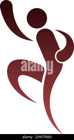 Boxing  logo icon design template illustration vector Stock Vector