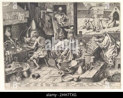 The Alchemist after 1558 Pieter Bruegel the Elder Netherlandish. The Alchemist  366817 Stock Photo