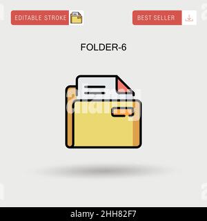 Folder icon flat design template vector illustration Stock Vector Image ...