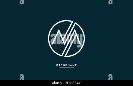 NA, AN, N, A abstract Letters Logo Emblem Monogram Stock Vector