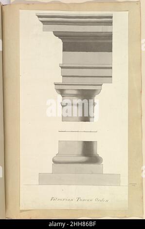 Vitruvian Tuscan Order 1845–70 Alfred Henry Forrester [Alfred Crowquill] British. Vitruvian Tuscan Order  394875 Stock Photo