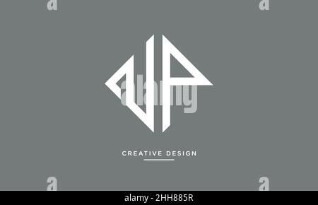 NP, PN Alphabet Letters Logo Monogram Stock Vector