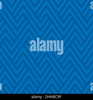 Zigzag Lines Geometric Seamless Background in Blue Color. Vector Tileable pattern. Stock Vector