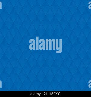 Retro Harlequin Seamless Background in Blue Color. Vector Tileable pattern. Stock Vector