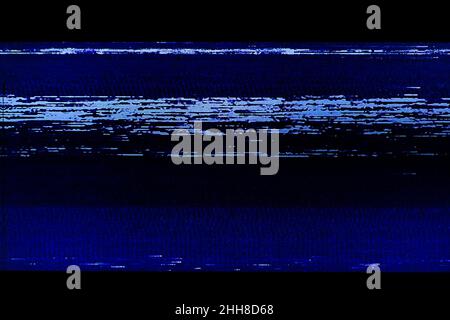 Pixelated tv screen, bad signal. Abstract high resolution glitch background. Stock Photo