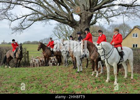 trail hunting in gloucestershire Stock Photo