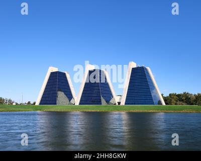 The Pyramids designed by Kevin Roche Stock Photo