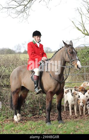 trail hunting in gloucestershire Stock Photo