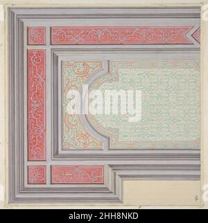Strapwork French Renaissance Design for the decoration of a ceiling in strapwork and rinceaux 1967 ...