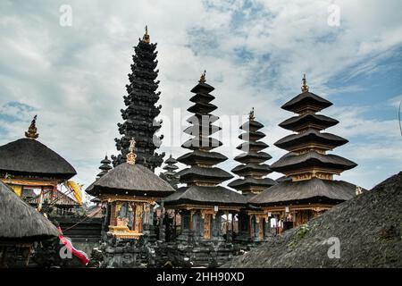 Pura Taman Ayun is a compound of Balinese temple and garden, Bali, Indonesia. Stock Photo