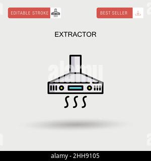 Extractor Simple vector icon. Stock Vector