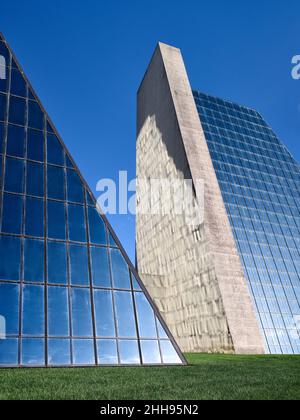 The Pyramids designed by Kevin Roche Stock Photo