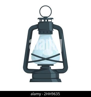 Vector cartoon stryle illustration of vintage lamp Stock Vector