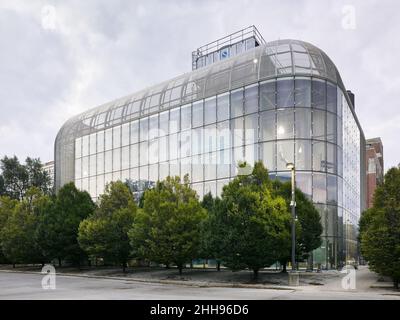 South Campus Chiller Plant designed by Helmut Jahn Stock Photo