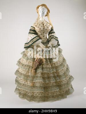 Ensemble ca. 1855 American or European Equipped with two interchangeable  bodices, this outfit might seem to anticipate career dressing or even women  becoming sensible about fashion. Not in the realm of practicality,