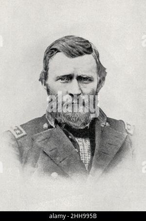 Ulysses S. Grant (1822 - 1885) was an American military officer and politician who served as the 18th president of the United States from 1869 to 1877. Stock Photo