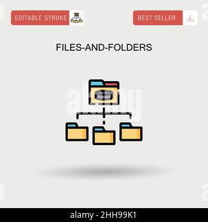 Yellow folder icon, files icon Stock Vector Image & Art - Alamy