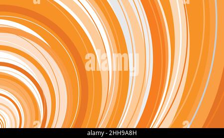 Colorful vector decorative illustration curves background pattern with random rings set Stock Vector