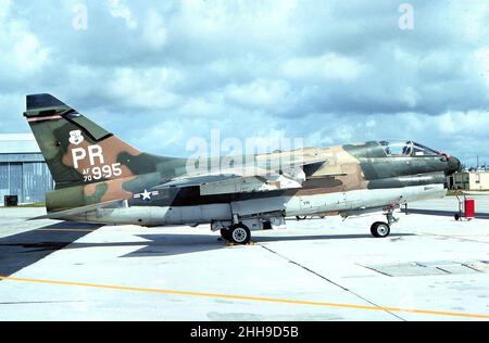 198th Tactical Fighter Squadron A-7D Corsair II 70-0995. Stock Photo