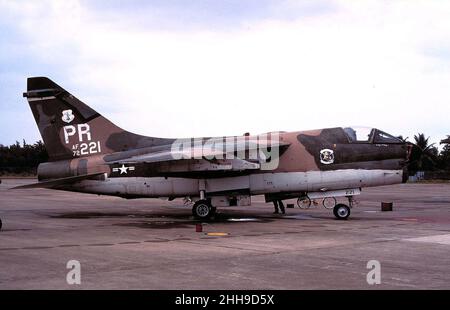 198th Tactical Fighter Squadron A-7D Corsair II 72-0221. Stock Photo