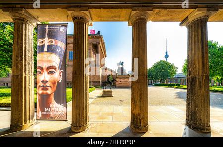 Alte Nationalgalerie and Neues Museum as part of Museums Island in the center of Berlin, Germany Stock Photo