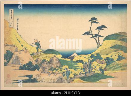 Katsushika Hokusai, landscape by Shimo meguro, sheet 25 from