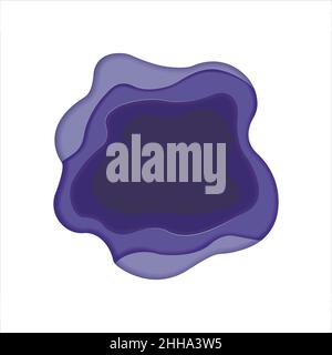 Abstract vector background in paper cut style. Very peri. Stock Vector