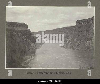Snake River below Shoshone Falls, Idaho, May 1899 (HARRIMAN 3). Stock Photo