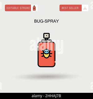 Bug-spray Simple vector icon. Stock Vector