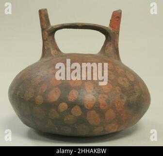 Double Spout and Bridge Bottle with Bird 5th–2nd century B.C. Paracas. Double Spout and Bridge Bottle with Bird  308645 Stock Photo