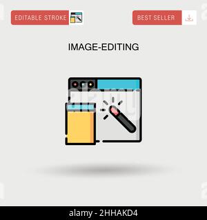 Image-editing Simple vector icon. Stock Vector