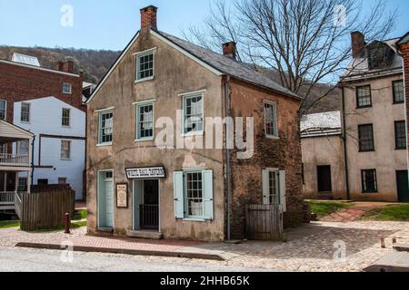 White Hall Tavern, Harpers Ferry National Historic Park, West Virginia, USA Stock Photo