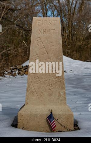 Historic Marker At Gettysburg, PA Stock Photo - Alamy