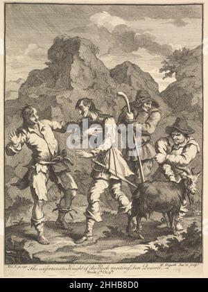 Don Quixote and the Knight of the Rock (Six Illustrations for Don ...