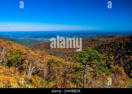 Virginias Beautiful Autumn Colors, Shenandoah National Park, Virginia, USA Stock Photo