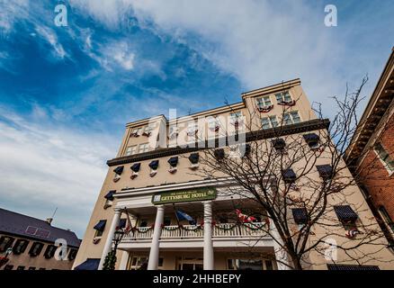 Photo of The Gettysburg Hotel, Gettysburg, Pennsylvania USA Stock Photo